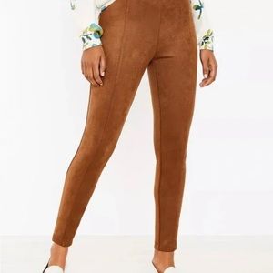Ann Taylor LOFT - Brown faux suede leggings
